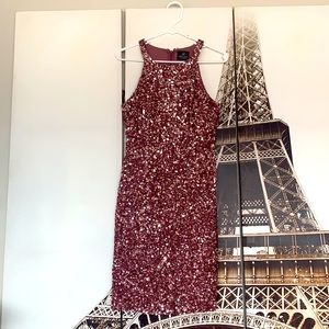 Stunning Adriana Papel sequined cocktail dress